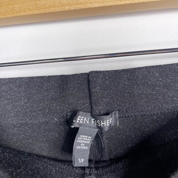 Eileen Fisher Small S Dark Heather Gray Ponte Knit Leggings Pull On Stretch - Picture 7 of 8